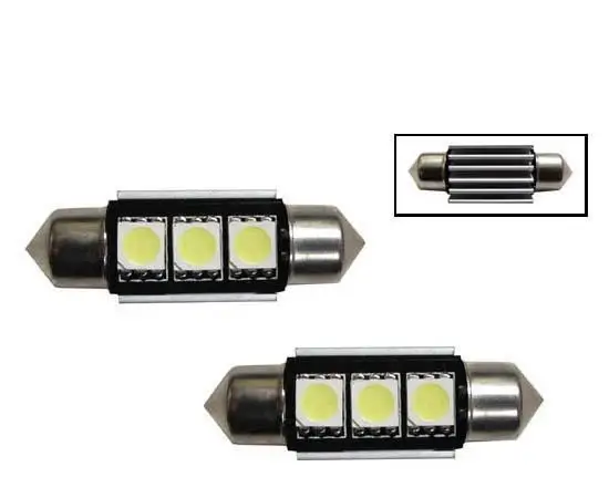 2PCS 36mm 39mm 41mm C5W 3 SMD 5050 LED CANBUS NO Error Festoon Bulb Car Licence Plate Light Auto Housing Interior Dome Lamp 12V
2PCS 36mm 39mm 41mm C5W 3 SMD 5050 LED CANBUS NO Error Festoon Bulb Car Licence Plate Light Auto Housing Interior Dome Lamp 12V