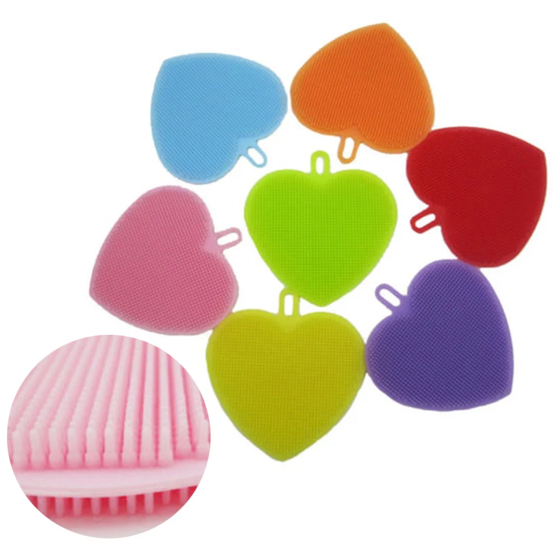 JX-LCLYL Fashion Silicone Heart Dish Washing Sponge Scrubber Kitchen Cleaning Mat Brush
JX-LCLYL Fashion Silicone Heart Dish Washing Sponge Scrubber Kitchen Cleaning Mat Brush