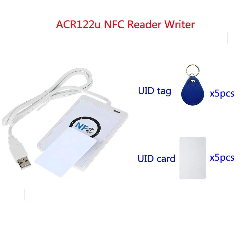 ACR122U RFID NFC копир читатель писатель Cloner копировальное устройство с 5 шт. UID карты +