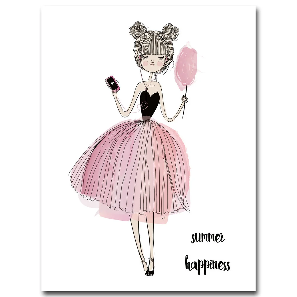 Lovely girl Cartoon Decor Wall Art Canvas Painting Poster Wall Pictures For Living Room Art Prints Decorative Picture
Lovely girl Cartoon Decor Wall Art Canvas Painting Poster Wall Pictures For Living Room Art Prints Decorative Picture