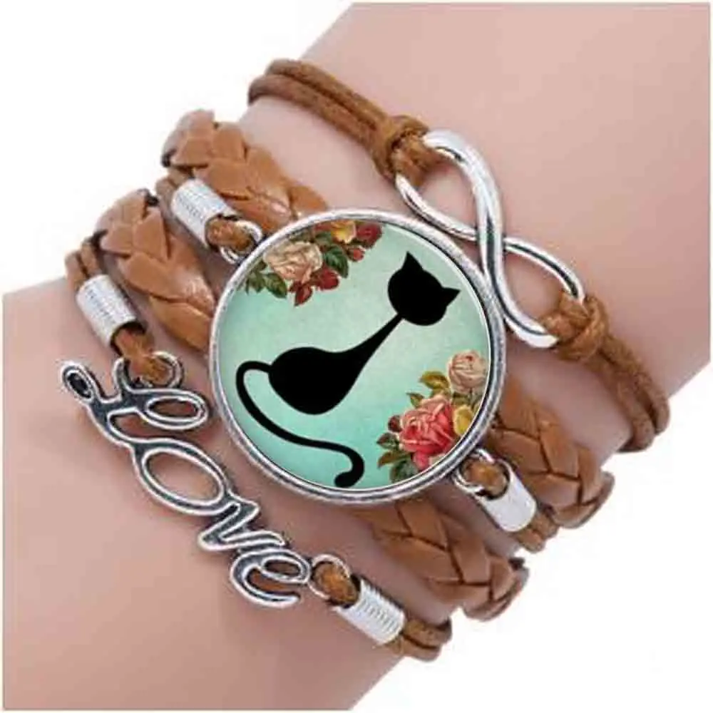 Wholesale Art Glass Cabochon bracelet Cat Kitten bracelet Shabby Chic Cat Round bracelet Girls Glass Cabochon bracelets vintage
Wholesale Art Glass Cabochon bracelet Cat Kitten bracelet Shabby Chic Cat Round bracelet Girls Glass Cabochon bracelets vintage