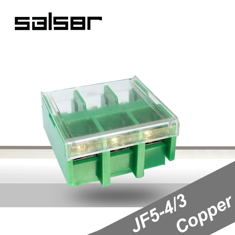 (10 шт.) JF5 4/3 медные клеммные блоки 32A/3P 660V универсальный соответствующий стандарту