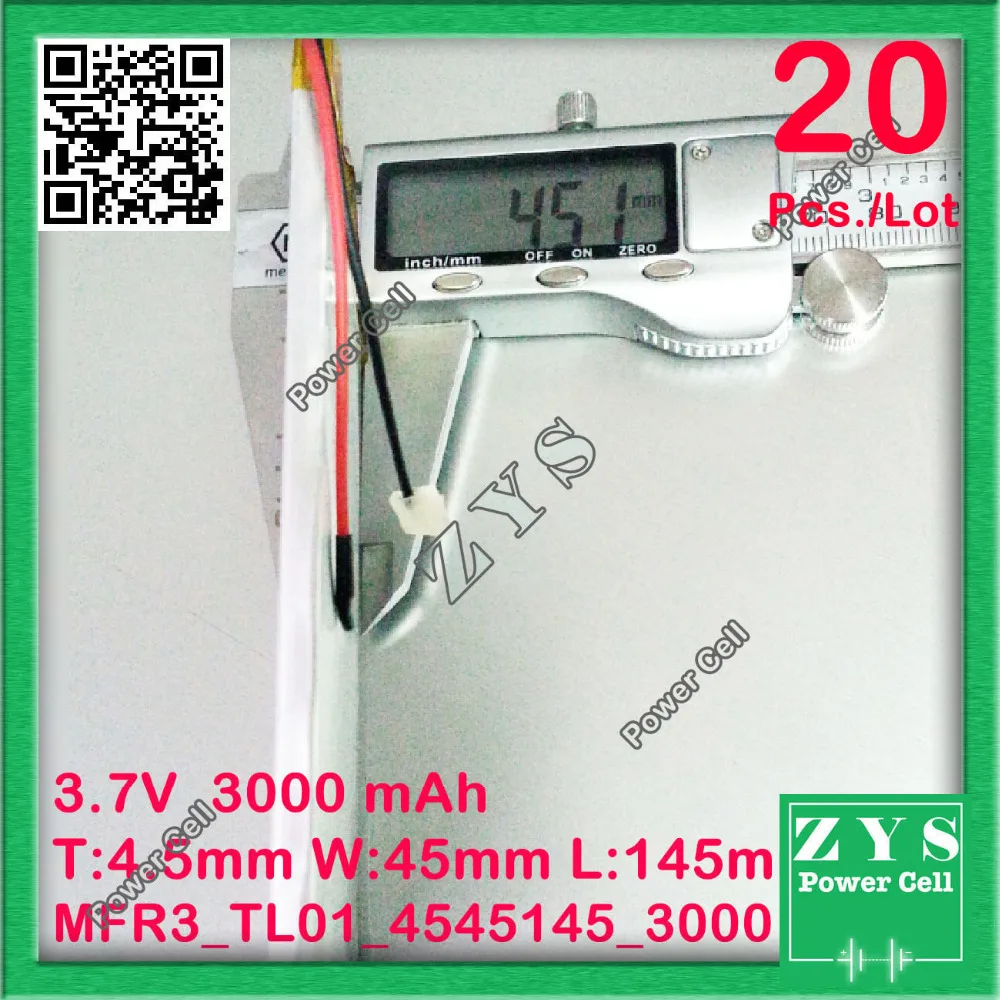 20 pcs. li-ion battery 3.7v 3000mAh 4545145 rechargeable battery lithium battery for tablet pc 7 inch 8 inch 9 inch 4.5x45x145mm
20 pcs. li-ion battery 3.7v 3000mAh 4545145 rechargeable battery lithium battery for tablet pc 7 inch 8 inch 9 inch 4.5x45x145mm