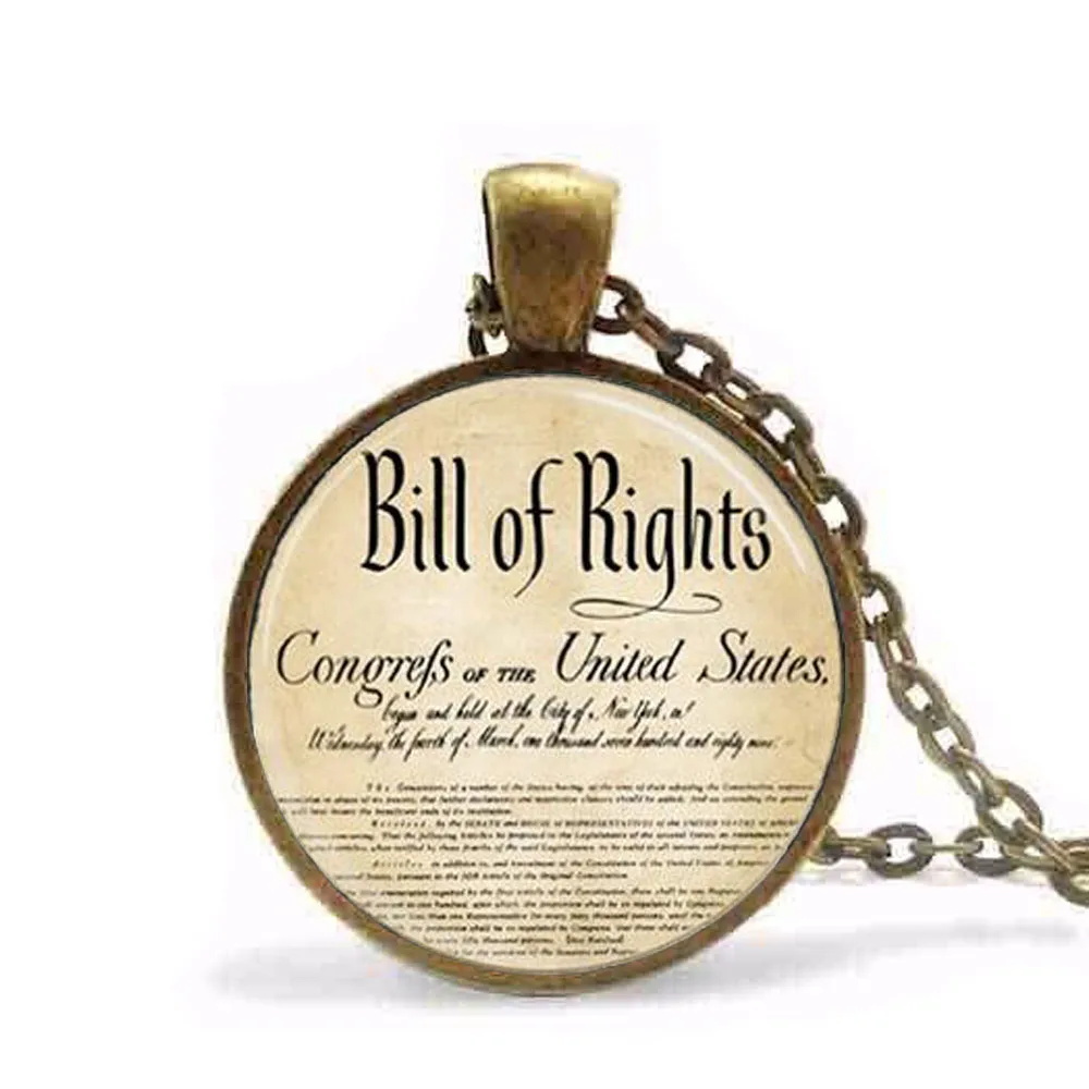 Steampunk Bill Of Rights Necklace Ten Ammendments Constitution Patriotic American Art Pendant Necklace men women chain vintage
Steampunk Bill Of Rights Necklace Ten Ammendments Constitution Patriotic American Art Pendant Necklace men women chain vintage