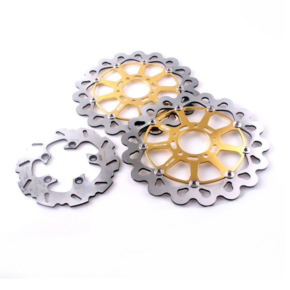 Motorcycle Front Rear Brake Disc Rotors Set for Suzuki TL1000R GSXR 600 750 TL1000S GSXR600 GSXR750 Floating Gold
Motorcycle Front Rear Brake Disc Rotors Set for Suzuki TL1000R GSXR 600 750 TL1000S GSXR600 GSXR750 Floating Gold