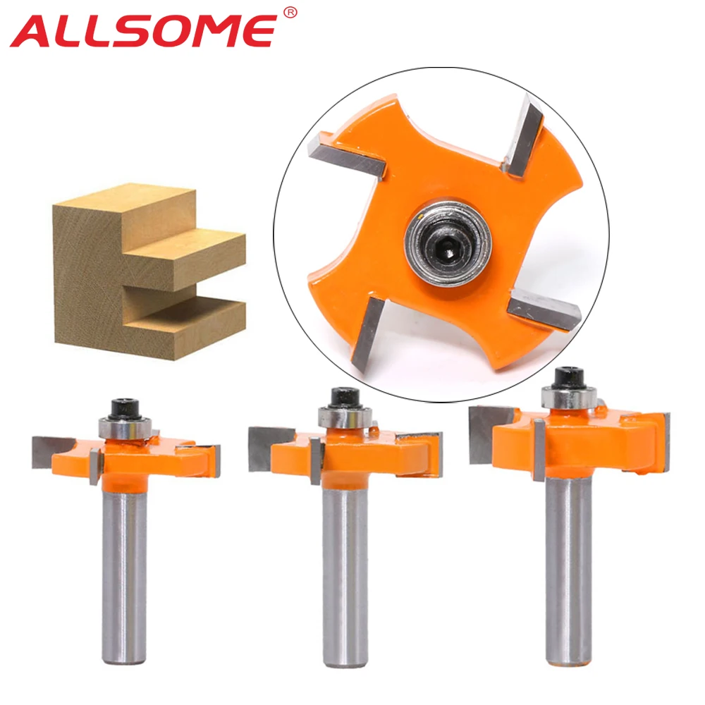 ALLSOME T Shape 8mm Shank Milling Cutter Router Bit Set Wood Work Cutter Carbide Shank Mill Woodworking Carving Cutting Tools
ALLSOME T Shape 8mm Shank Milling Cutter Router Bit Set Wood Work Cutter Carbide Shank Mill Woodworking Carving Cutting Tools