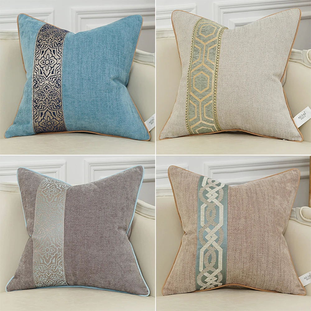 Avigers Modern Patchwork Cushion Covers Home Decor Chenille Square Pillow Cases Grid Stripe Pillowcases Blue Gray Beige
Avigers Modern Patchwork Cushion Covers Home Decor Chenille Square Pillow Cases Grid Stripe Pillowcases Blue Gray Beige