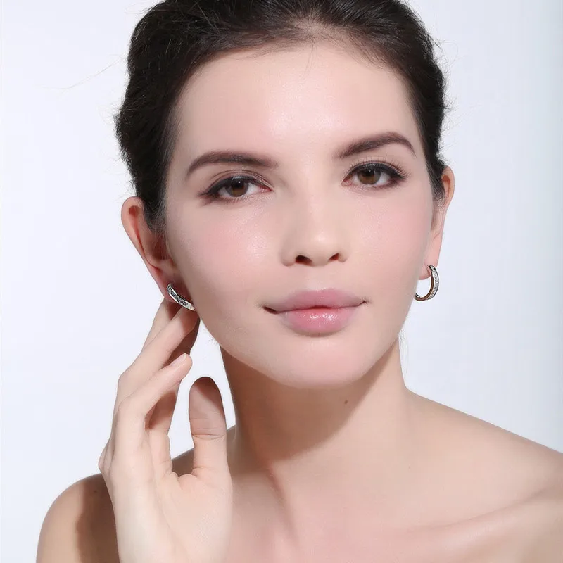 ZORCVENS Cute Romantic Style Earrings Jewelry Gold -color Paved with AAA Cubic Zircon Hoop Earrings for Women
ZORCVENS Cute Romantic Style Earrings Jewelry Gold -color Paved with AAA Cubic Zircon Hoop Earrings for Women