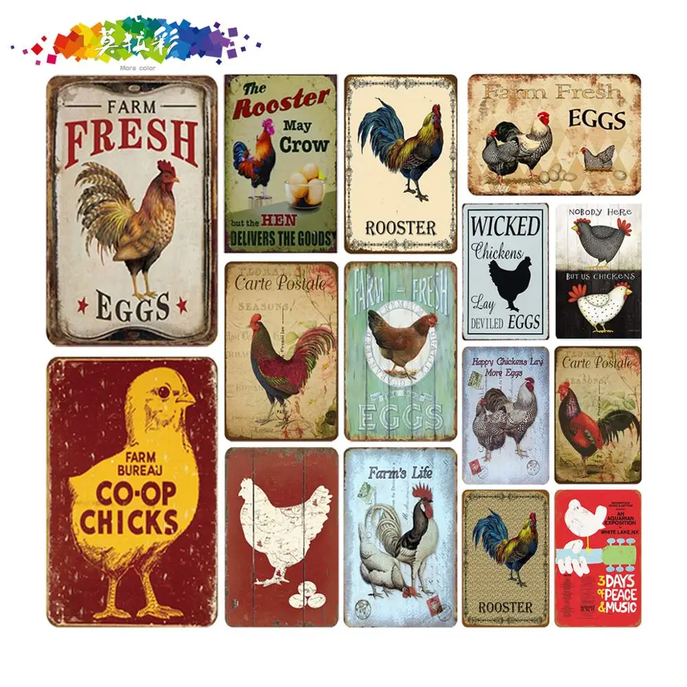 Moura color animal rooster Metal Sign Bar Wall Decoration Tin Sign Vintage Metal Signs Home Decor Painting Plaques Art Poster
Moura color animal rooster Metal Sign Bar Wall Decoration Tin Sign Vintage Metal Signs Home Decor Painting Plaques Art Poster