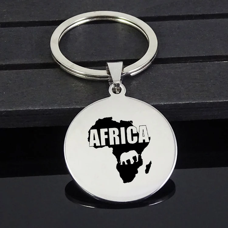 Africa Animals Map Keychain Newest Fashion Stainless Steel Disc Keychains Jewelry for Men and Women YP7365
Africa Animals Map Keychain Newest Fashion Stainless Steel Disc Keychains Jewelry for Men and Women YP7365
