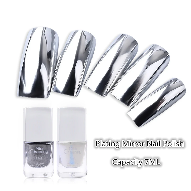 7ml Silver Mirror UV Nail Art Gel Polish Chrome Metallic Nail Tips Glitter Varnish Base Top Coat Manicure Nail Polishes Sets
7ml Silver Mirror UV Nail Art Gel Polish Chrome Metallic Nail Tips Glitter Varnish Base Top Coat Manicure Nail Polishes Sets