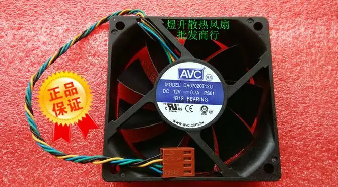 Оригинальный AVC DC 12V 0.7A 70*70*20 мм 7 см DA07020T12U 4-проводной контроль температуры ШИМ большой объем воздуха корпус процессора вентилятор охлаждения
Оригинальный AVC DC 12V 0.7A 70*70*20 мм 7 см DA07020T12U 4-проводной контроль температуры ШИМ большой объем воздуха корпус процессора вентилятор охлаждения