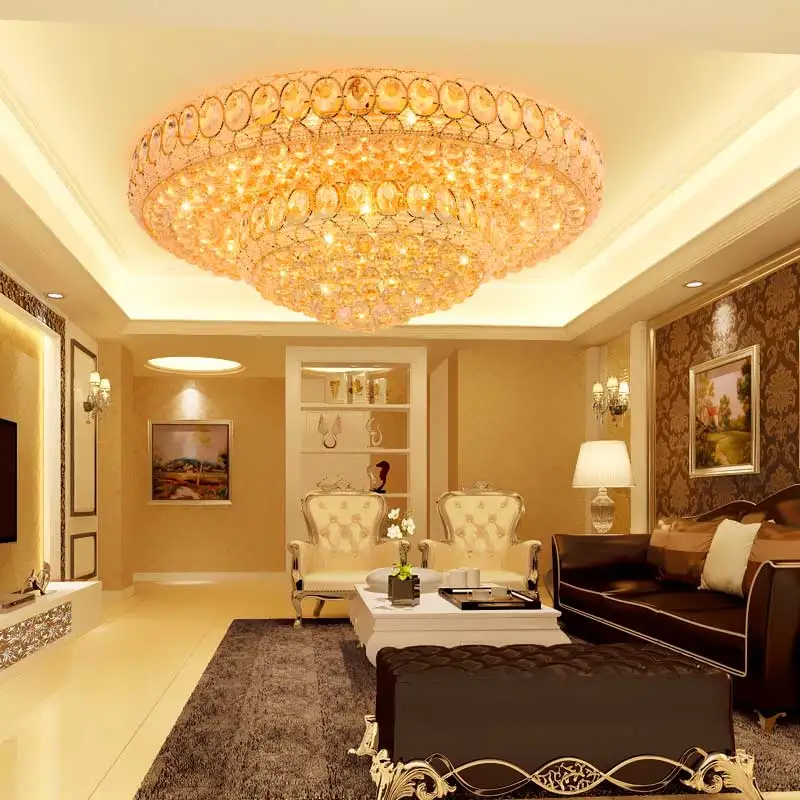 LED Modern Crystal Ceiling Lamps Round Golden Ceiling Lights Fixture Living Room Bed Room Home Indoor Lighting Changeable White
LED Modern Crystal Ceiling Lamps Round Golden Ceiling Lights Fixture Living Room Bed Room Home Indoor Lighting Changeable White