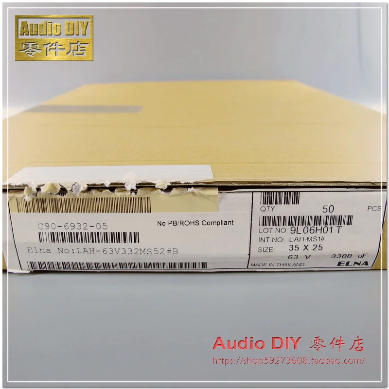 2PCS/10PCS ELNA LAH Series 3300uF/63V Audio Electrolytic Capacitor super capacitor Thailand Original Box Packaging FREE SHIPPING
2PCS/10PCS ELNA LAH Series 3300uF/63V Audio Electrolytic Capacitor super capacitor Thailand Original Box Packaging FREE SHIPPING