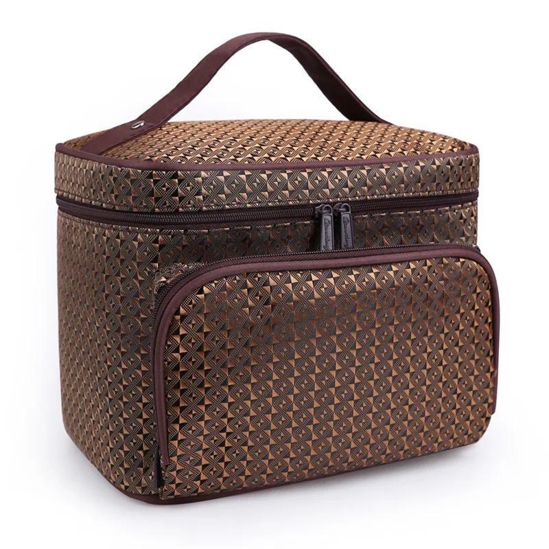 Wholesale Lattice Cosmetic Bag Women Waterproof Professional Toiletry Kit Wash Travel Organizer Makeup Bags 120PCS/lot
Wholesale Lattice Cosmetic Bag Women Waterproof Professional Toiletry Kit Wash Travel Organizer Makeup Bags 120PCS/lot