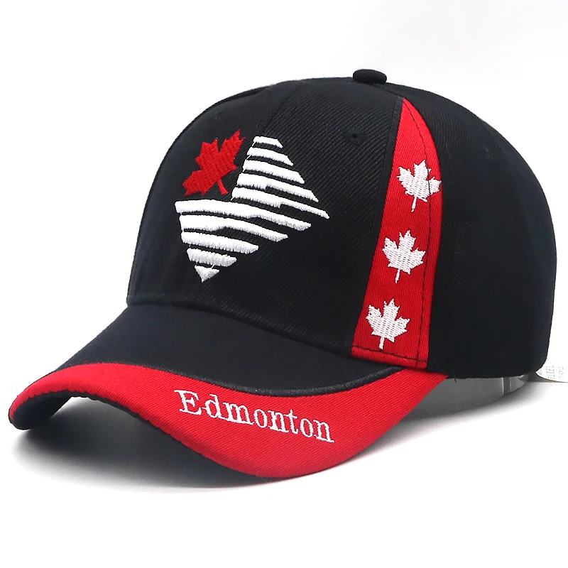 New Canada cap Maple leaf 3D embroidery baseball caps cotton adjustable snapback hat fashion women caps casual cap wholesale
New Canada cap Maple leaf 3D embroidery baseball caps cotton adjustable snapback hat fashion women caps casual cap wholesale