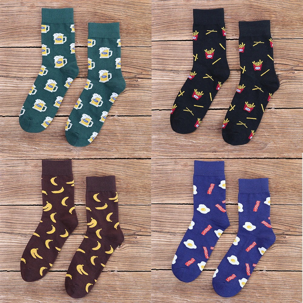 Cartoon Printed Cotton Socks Men Women Food Fruit Egg Beer Winter Warm Streetwear Tube Socks Unisex Multicolor Casual Harajuku
Cartoon Printed Cotton Socks Men Women Food Fruit Egg Beer Winter Warm Streetwear Tube Socks Unisex Multicolor Casual Harajuku