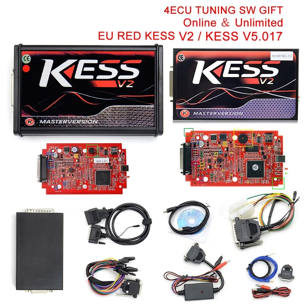 ECU Kess V5.017 онлайн версия KESS 5 017 без ограничения Токена V2.23 V2 OBD2 менеджер Тюнинг