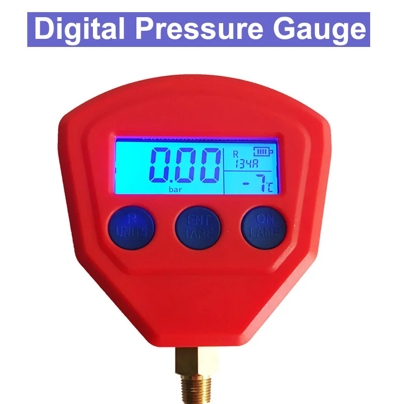 SP R22 R410 R407C R404A R134A Air Conditioner Refrigeration Vacuum Medical Equipment Battery-Powered Digital Pressure Gauge
SP R22 R410 R407C R404A R134A Air Conditioner Refrigeration Vacuum Medical Equipment Battery-Powered Digital Pressure Gauge