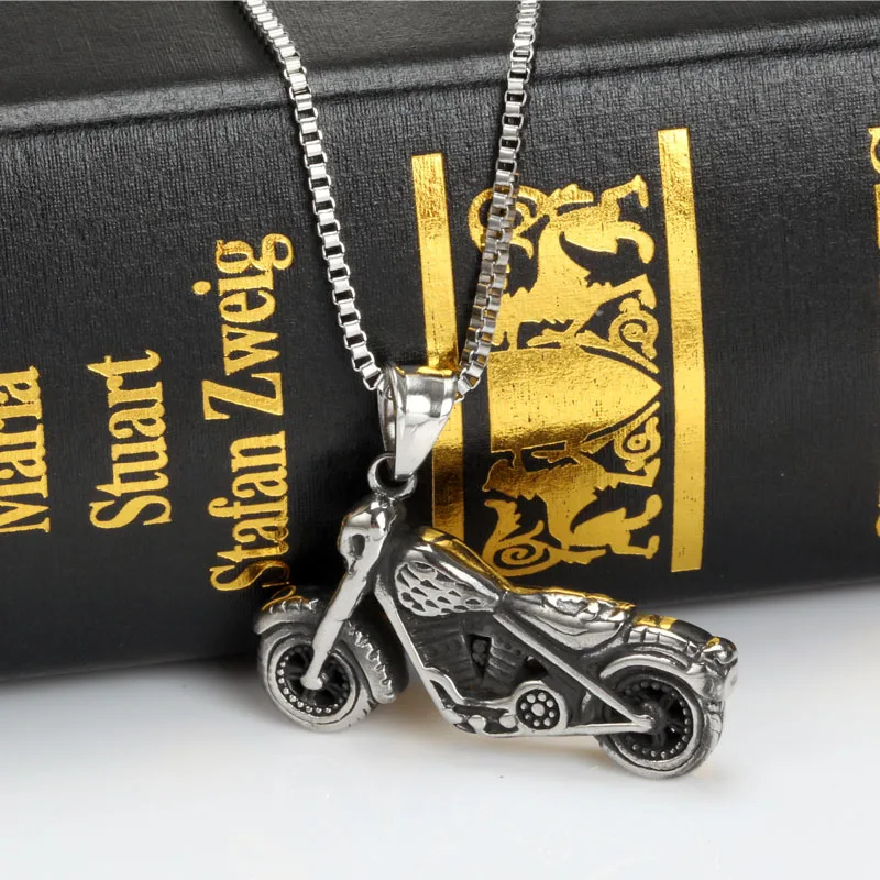 Punk 316L Stainless Steel Motorbike Pendants Necklaces For Men Viking Fashion Link Chain Vintage Style Gift Rock Jewelry Collier
Punk 316L Stainless Steel Motorbike Pendants Necklaces For Men Viking Fashion Link Chain Vintage Style Gift Rock Jewelry Collier