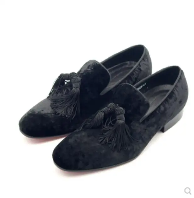 Men Elegant Black Casual Mules Shoes Flats Tassels Fashion Man Velvet Fringe Wedding Oxfords Dress Shoes Spring Party Shoes
Men Elegant Black Casual Mules Shoes Flats Tassels Fashion Man Velvet Fringe Wedding Oxfords Dress Shoes Spring Party Shoes