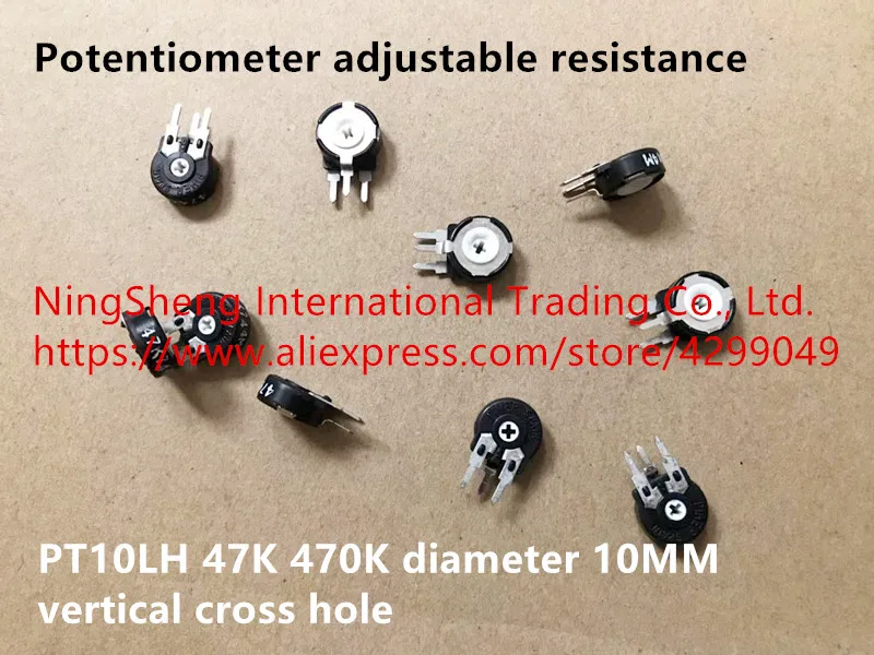 Original new 100% potentiometer adjustable resistance PT10LH 47K 470K diameter 10MM vertical cross hole (SWITCH)
Original new 100% potentiometer adjustable resistance PT10LH 47K 470K diameter 10MM vertical cross hole (SWITCH)