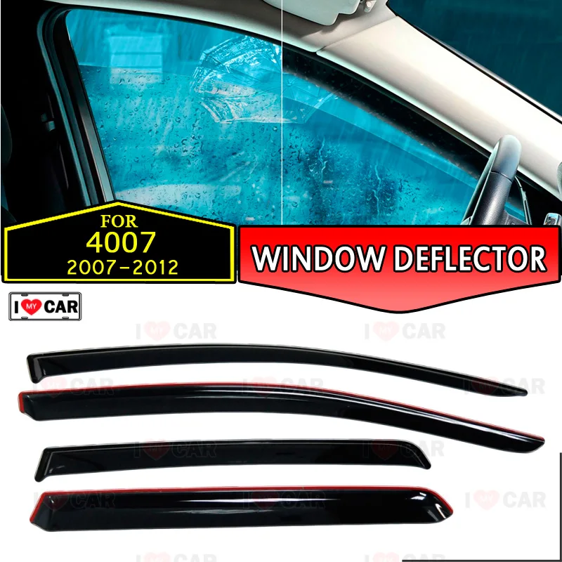 Оконный дефлектор для Peugeot 4007 2007 2012 автомобильный оконный ветрозащитный козырек