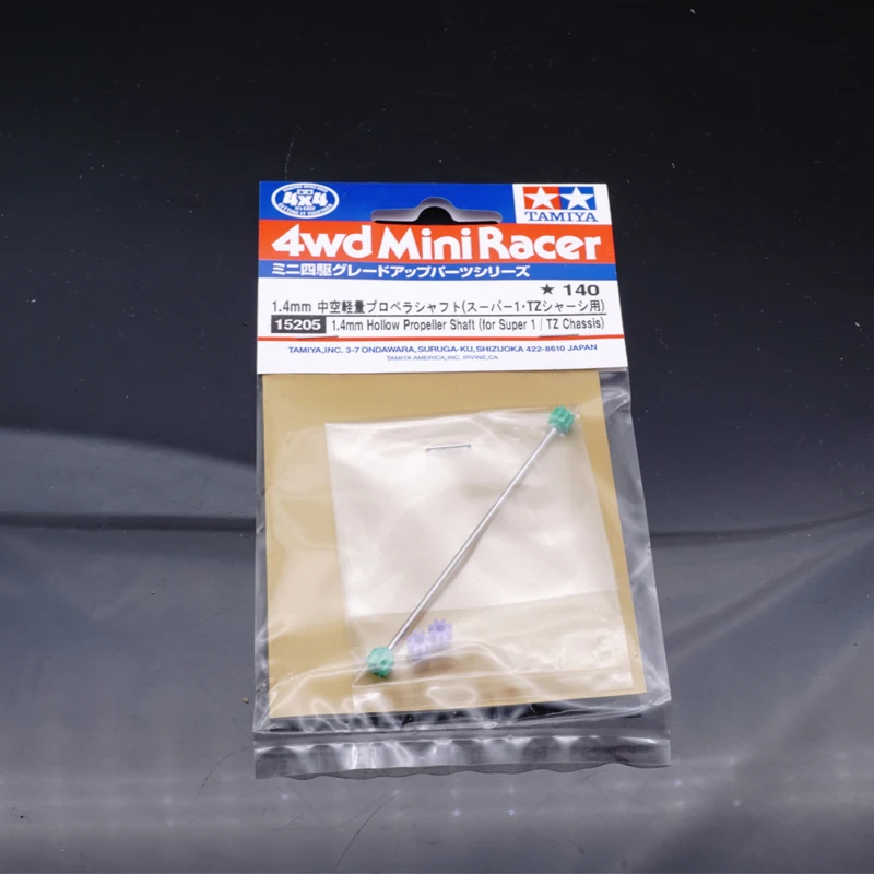 Original Tamiya 15205 MINI 4WD 1.4mm Hollow Propeller Shaft for super S1/TZ Chassis
Original Tamiya 15205 MINI 4WD 1.4mm Hollow Propeller Shaft for super S1/TZ Chassis