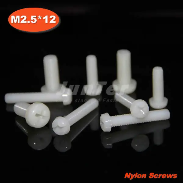 1000pcs/lot DIN7985 M2.5*12 Nylon Phillips Pan Head (Cross recessed pan head) Machine Screws
1000pcs/lot DIN7985 M2.5*12 Nylon Phillips Pan Head (Cross recessed pan head) Machine Screws