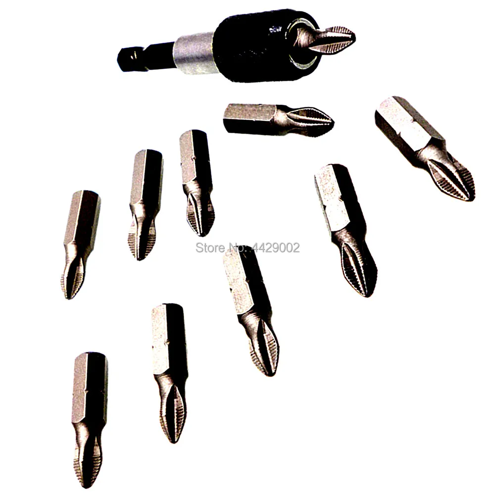 10pcs 25mm PH2 Phillips Plasterboard Drywall Screwdriver Bits Screwdriver Insert Bits w/ 60mm Quick Release Magnetic Bit Holder
10pcs 25mm PH2 Phillips Plasterboard Drywall Screwdriver Bits Screwdriver Insert Bits w/ 60mm Quick Release Magnetic Bit Holder