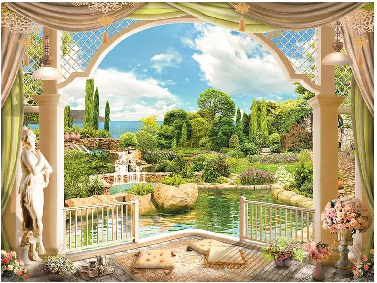 Customized 3d photo wallpaper 3d wall murals wallpaper European garden scenery Roman column 3 d TV setting wall paper home decor
Customized 3d photo wallpaper 3d wall murals wallpaper European garden scenery Roman column 3 d TV setting wall paper home decor