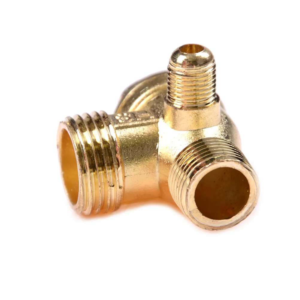 DIY Air Compressor Check Valve 3 Port Brass Central Pneumatic Valves Thread Home Tools 90 Degree
DIY Air Compressor Check Valve 3 Port Brass Central Pneumatic Valves Thread Home Tools 90 Degree
