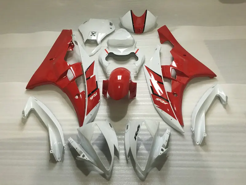 Литьевая форма обтекатель комплект для YAMAHA YZFR6 2006 2007 YZF R6 06 07 YZF600 ABS Красный Белый