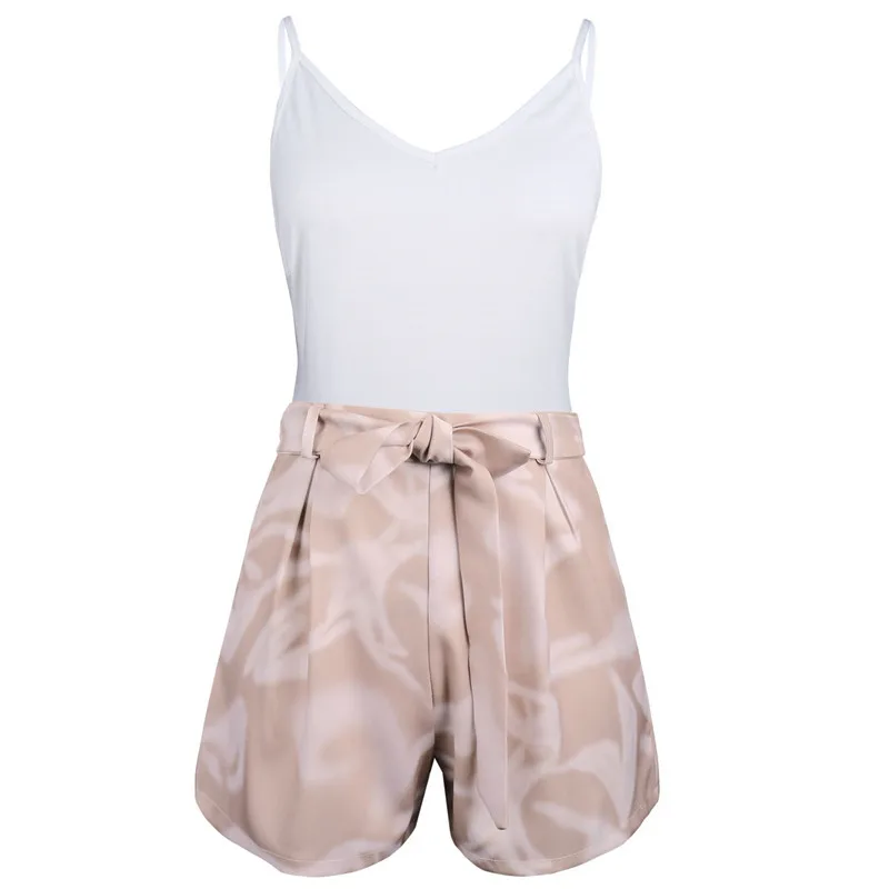 Beach Floral Prints Women's Set 2PCS/Set Sleeveless Back bow knot tied Cropped Top High Waist Elastic Hot Shorts Women Set
Beach Floral Prints Women's Set 2PCS/Set Sleeveless Back bow knot tied Cropped Top High Waist Elastic Hot Shorts Women Set