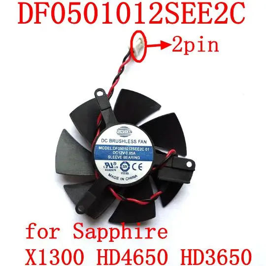 Бесплатная доставка DF0501012SEE2C 2PIN для Sapphire X1300 HD4650 HD3650 вентилятор графической карты
Бесплатная доставка DF0501012SEE2C 2PIN для Sapphire X1300 HD4650 HD3650 вентилятор графической карты