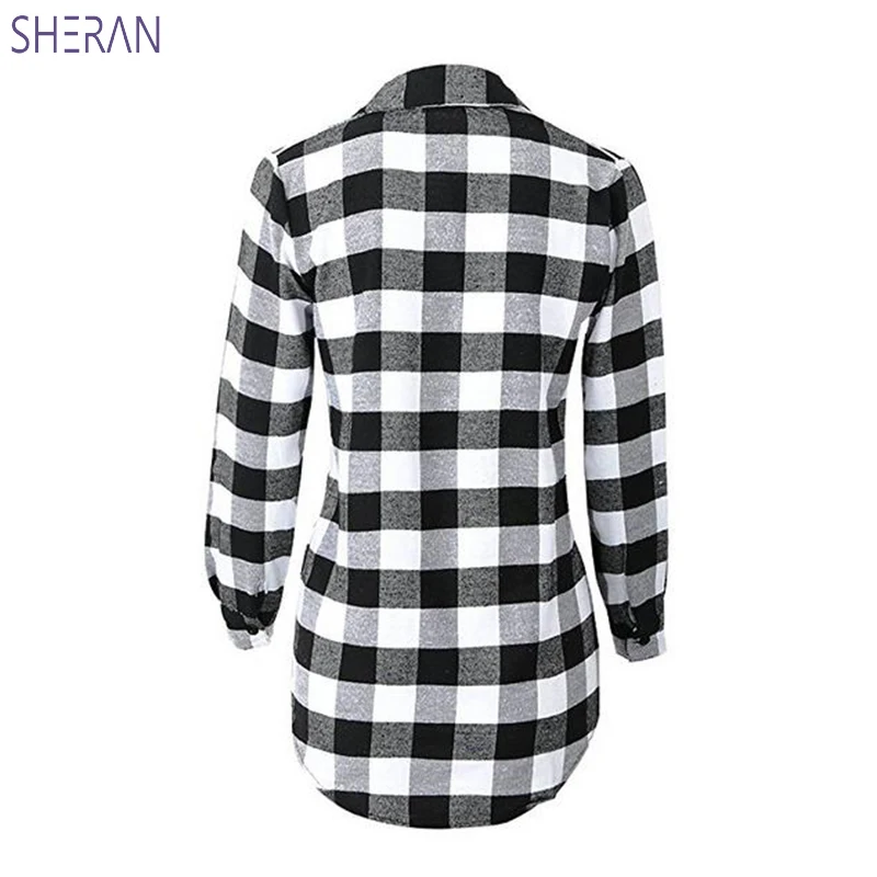 SHERAN 2018 New Wild Plaid Long Sleeve Shirts Women Spring All-match Casual Blouse ladies Shirt Blusas Female Camisas Mujer
SHERAN 2018 New Wild Plaid Long Sleeve Shirts Women Spring All-match Casual Blouse ladies Shirt Blusas Female Camisas Mujer