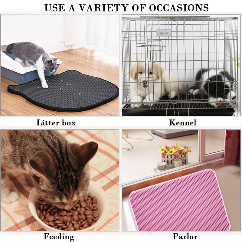 Petshy Pets Cats Litter Trapper Mat Portable Waterproof Foam Trash Pad Double Layer Nonslip EVA Protect Floor Feeding Mats
Petshy Pets Cats Litter Trapper Mat Portable Waterproof Foam Trash Pad Double Layer Nonslip EVA Protect Floor Feeding Mats