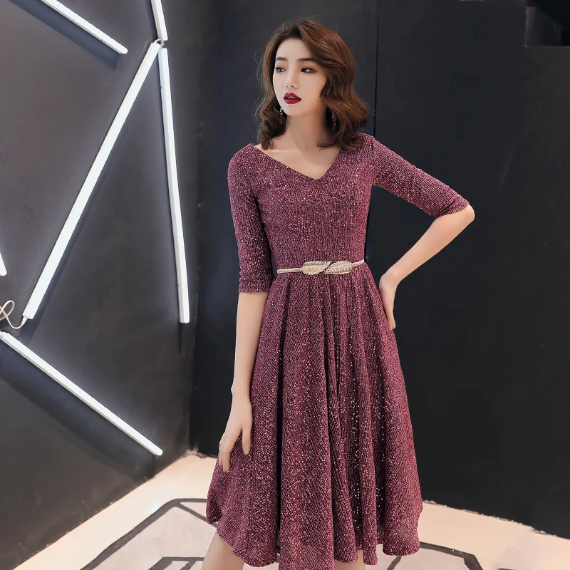 2020 Women's New Elegant V Neck Evening Dresses short Lace A-line Sexy Prom Party Gown Elegant Woman Party Dress LF407
2020 Women's New Elegant V Neck Evening Dresses short Lace A-line Sexy Prom Party Gown Elegant Woman Party Dress LF407