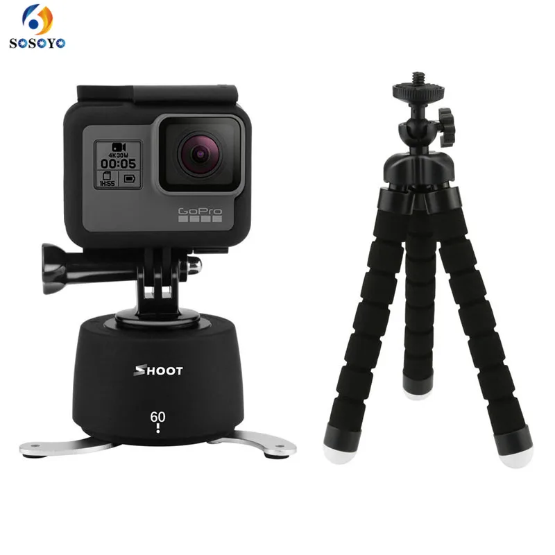 Вращение на 360 градусов промежуток времени штатив 60 минут delayer Осьминог для GoPro Hero7