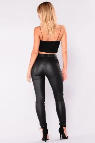 Women PU Pants Skinny Faux Leather Stretch High Waist Trousers Black Pants New Fashion Style Women Clothes
Women PU Pants Skinny Faux Leather Stretch High Waist Trousers Black Pants New Fashion Style Women Clothes