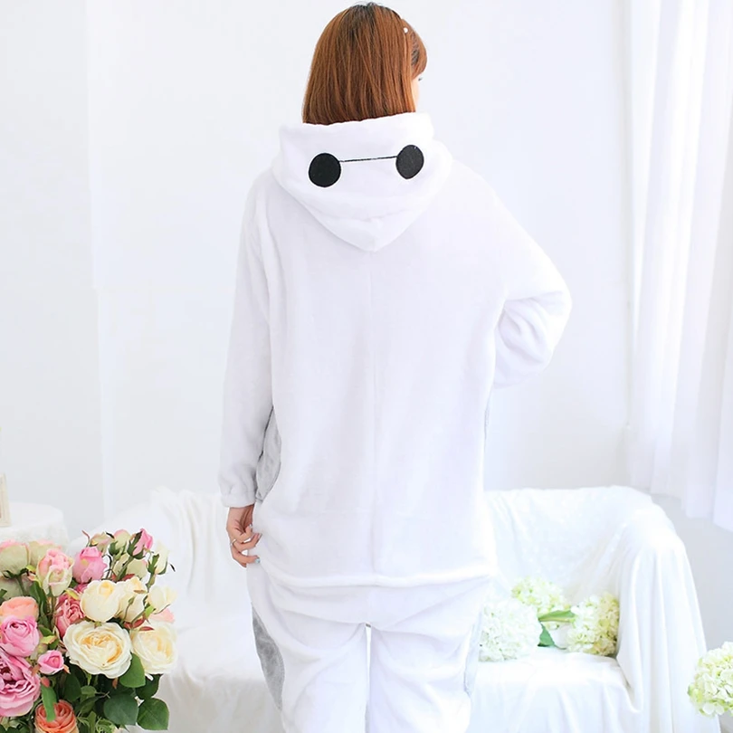 White Baymax Pajama Set Women Men Unisex Adult Animal Pijama Flannel Onesie Cosplay Sleepwear Hoodie Halloween Holiday Costume
White Baymax Pajama Set Women Men Unisex Adult Animal Pijama Flannel Onesie Cosplay Sleepwear Hoodie Halloween Holiday Costume