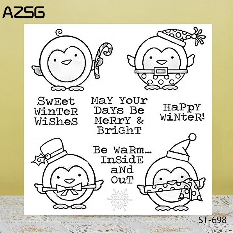 AZSG Christmas Penguin Clear Stamps/Seal For DIY Scrapbooking Decorative Card Making Craft Fun Decoration Supplies New Arrivals
AZSG Christmas Penguin Clear Stamps/Seal For DIY Scrapbooking Decorative Card Making Craft Fun Decoration Supplies New Arrivals