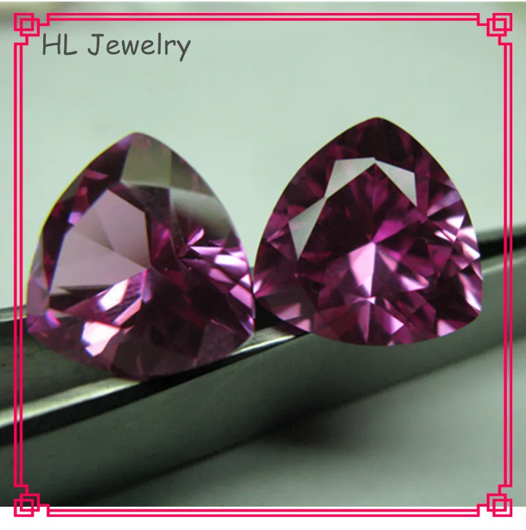 2 шт./лот Ruby3 # розовый 12 мм Триллион Форма нормального кроя синтетический корунд свободный камень
2 шт./лот Ruby3 # розовый 12 мм Триллион Форма нормального кроя синтетический корунд свободный камень