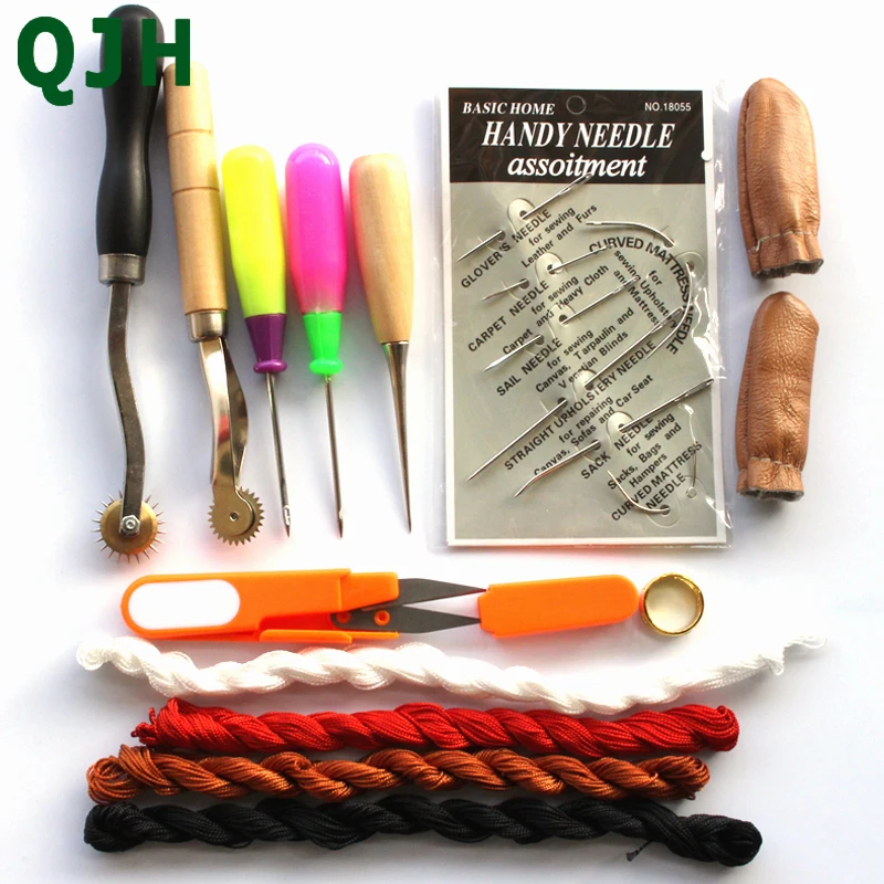 14Pcs Leather Tools Kit DIY Handmade Craft Stitching Sewing Tool Leather Needle Steel Stitcher Sewing Awl Shoes&bags hole hook
14Pcs Leather Tools Kit DIY Handmade Craft Stitching Sewing Tool Leather Needle Steel Stitcher Sewing Awl Shoes&bags hole hook