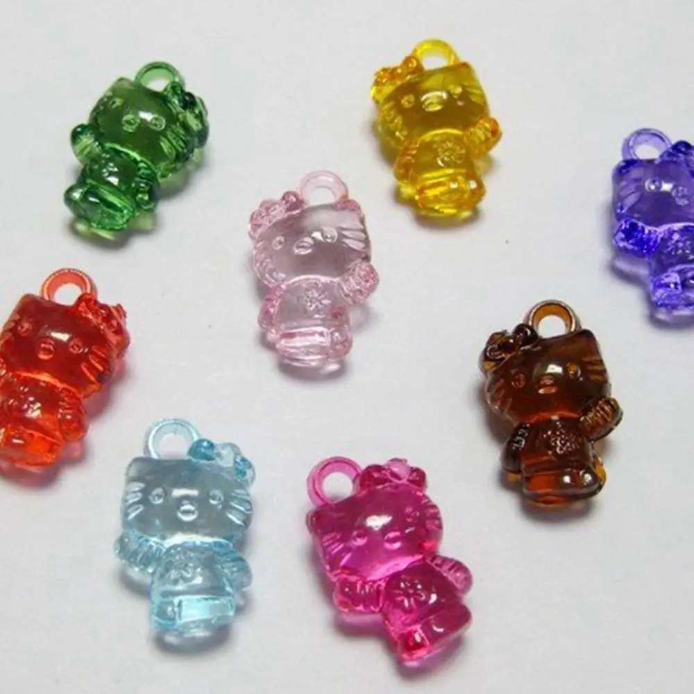 100 Pcs/Pack Hot Sell Cartoon Girls Mixed Colour Transparent Acrylic Cute Cat Charm Pendants Keychain Pendant DIY Making Accesso
100 Pcs/Pack Hot Sell Cartoon Girls Mixed Colour Transparent Acrylic Cute Cat Charm Pendants Keychain Pendant DIY Making Accesso