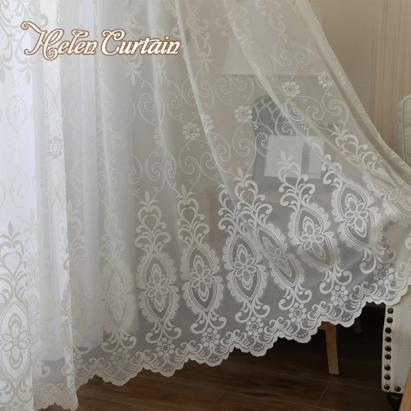 Embroidered sheer curtains European Palace Designs Beige Window tulle Home decor Flower pattern Luxury Voile curtains
Embroidered sheer curtains European Palace Designs Beige Window tulle Home decor Flower pattern Luxury Voile curtains