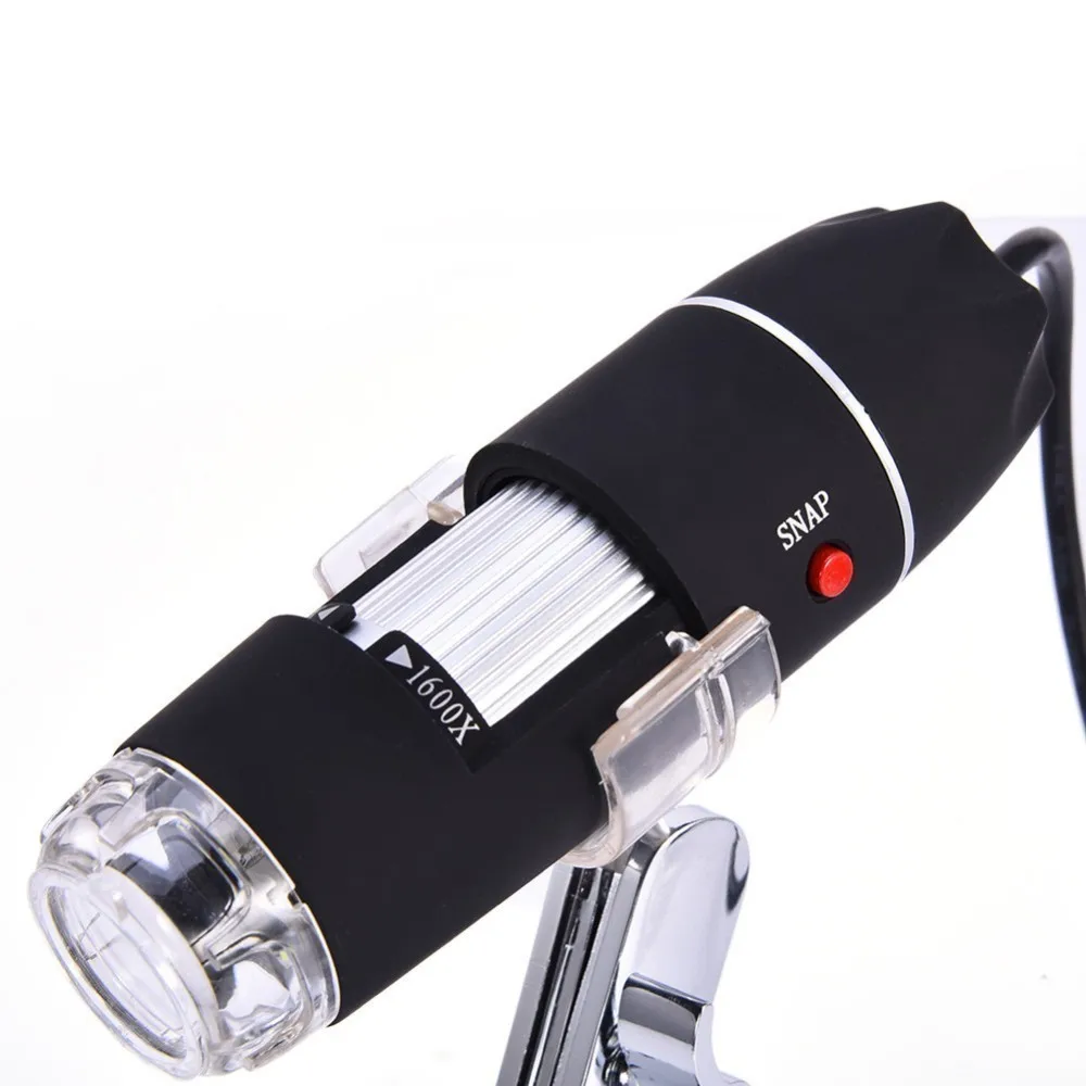 Portable Microscope 500X 1000X 1600X 8 LED Digital USB Microscopio Magnifier Electronic Stereo Endoscope Camera | Инструменты