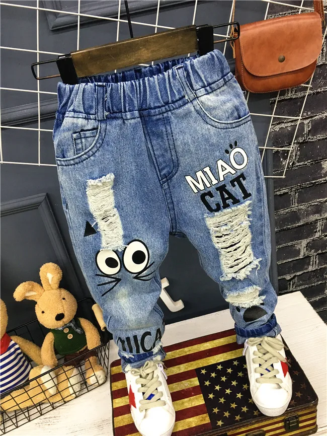 Baby Boys Girls Jeans Pants New 2019 Children Trousers 1-7Yrs Boys Girls Jeans Boys Casual Pants Cartoon Cat Jeans For Kids
Baby Boys Girls Jeans Pants New 2019 Children Trousers 1-7Yrs Boys Girls Jeans Boys Casual Pants Cartoon Cat Jeans For Kids
