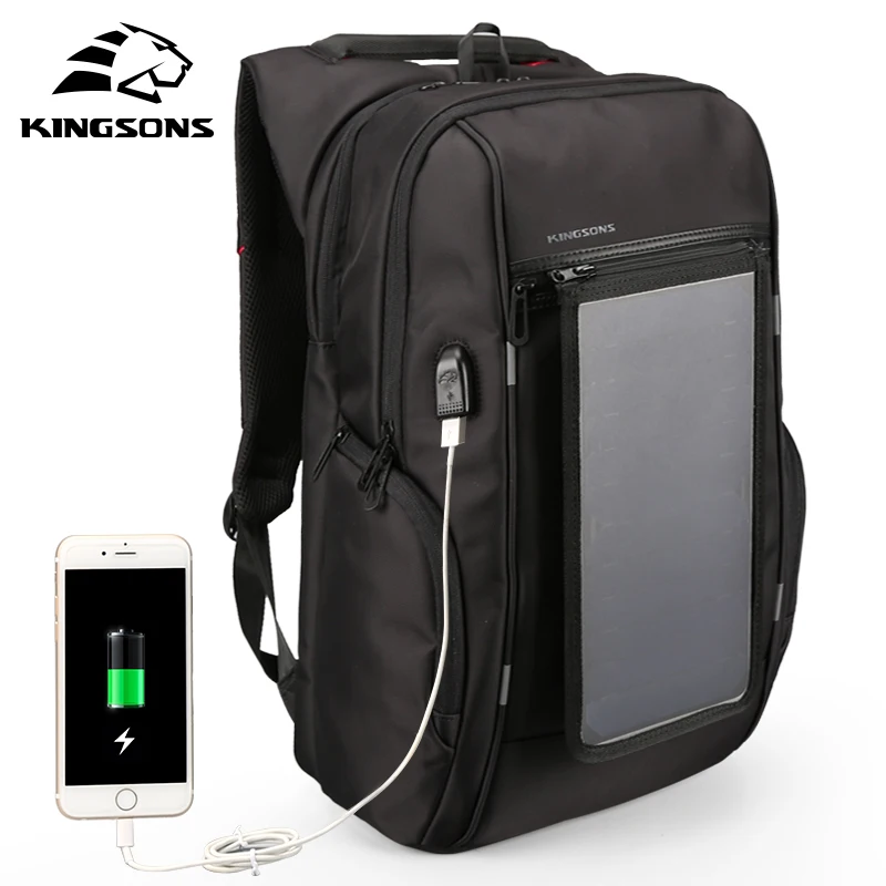 KINGSONS Solar Power Charging Waterproof Laptop Backpack for 15 Inch Computer Men and Women Anti-theft Bag Travel Business 2017
KINGSONS Solar Power Charging Waterproof Laptop Backpack for 15 Inch Computer Men and Women Anti-theft Bag Travel Business 2017