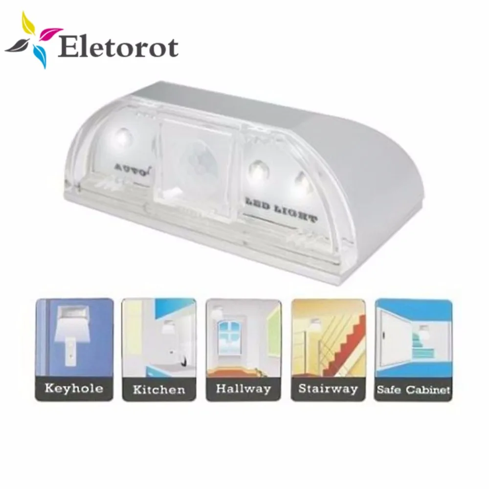 4 LED Door Keyhole Light PIR Infrared Detection Motion Sensor Lamp Home Intelligent Auto Backlight Lock Induction Night Light
4 LED Door Keyhole Light PIR Infrared Detection Motion Sensor Lamp Home Intelligent Auto Backlight Lock Induction Night Light